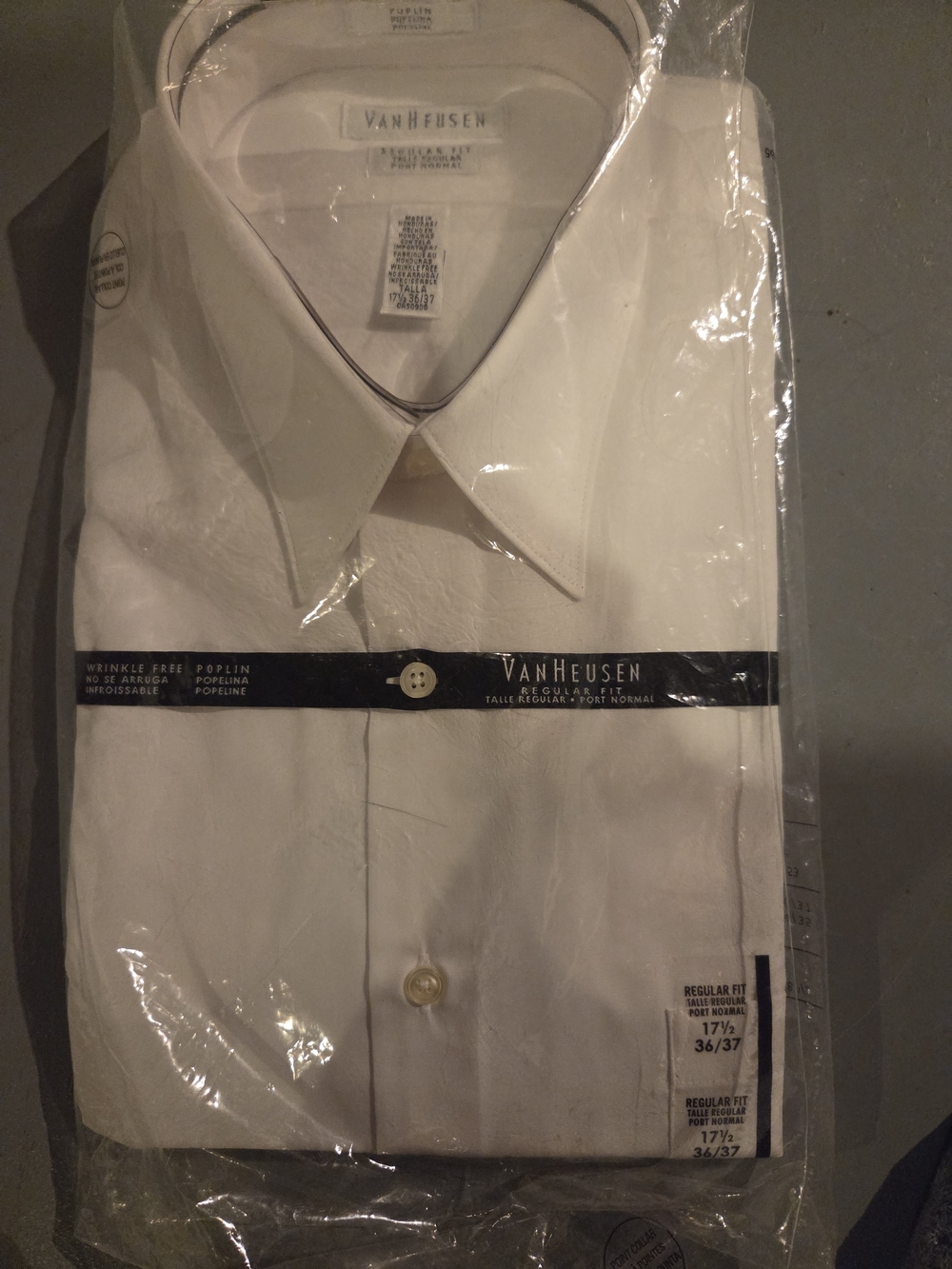 Size 17.5 LONG arms Dress Shirt